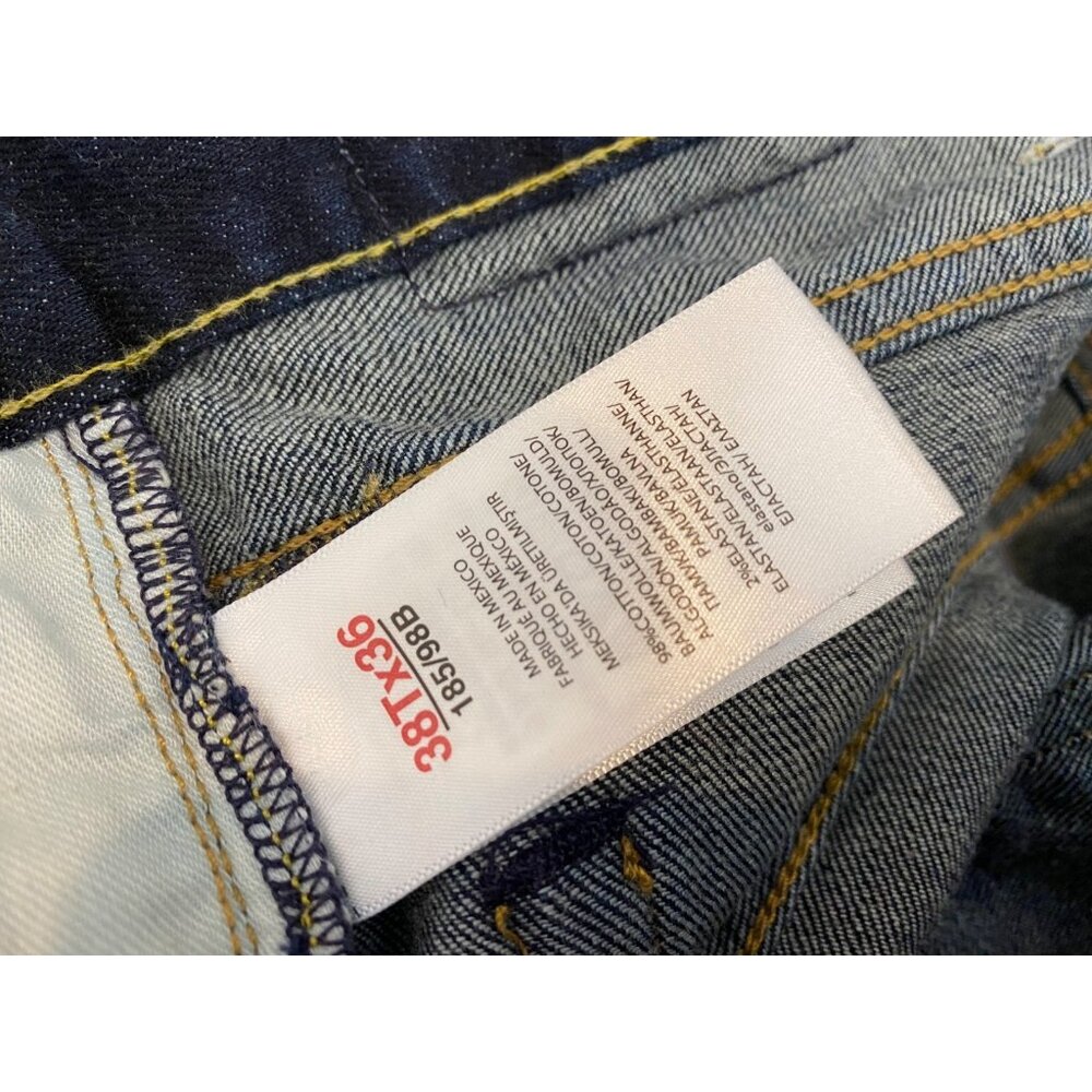 Polo Ralph Lauren Hampton Relaxed Straight Leg Jean Size Tall 38x36 Dark Wash - Picture 6 of 11